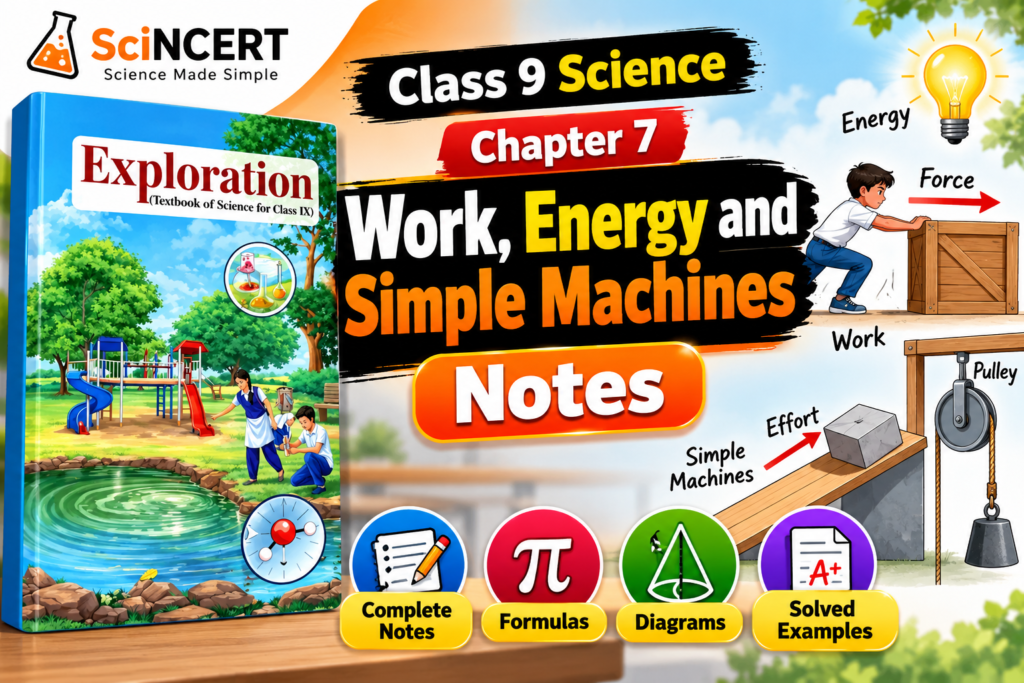 Work Energy and Simple Machines Class 9 Notes - Class 9 Science Chapter 7