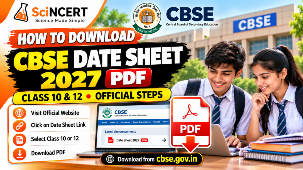 CBSE Date Sheet 2027: Class 10, 12 Release Date, PDF, CBSE Date Sheet 2027: Class 10 and 12 Exam Timetable, CBSE Date Sheet 2027 कैसे Download करें?, CBSE Date Sheet 2027 Live: Class 10th, 12th Board Exam, CBSE Board Timetable 2027: Class 10th, 12th Date Sheet, CBSE Datesheet 2027 Download Kaise Kare? Full Steps